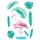 KOMAR Wandtattoo Flamingo 50 x 70 cm