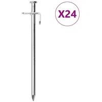VidaXL Zeltheringe 24 Stk. 19,5 cm 8 mm Verzinkter