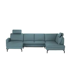 Kollektion Kraft Wohnlandschaft  Grace ¦ blau ¦ Maße (cm): B: 332 T: 220.0