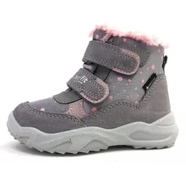 superfit Mädchen GLACIER warm gefütterte Gore-Tex Stiefel, GRAU/ROSA 2500