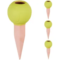 Relaxdays Tonkegel Tennisball 4er Set Bewässerungskugel