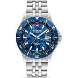 SWISS MILITARY HANOWA - SWISS GLACIER - blue silver/ 42mm