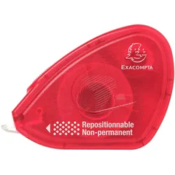 Exacompta 12997E 36x Doppelseitiger entfernbarer Kleber Roller für Fotos 15 Meter - Himbeerfarben