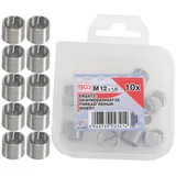 BGS Ersatz-Gewindeeinsätze M12 x 1,0 mm, 10-tlg.