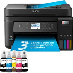 EPSON EcoTank ET-3850 - nachfüllbarer 4-in-1 Tintentankdrucker inkl. Tinte, WiFi, Apple AirPrint, ADF Multifunktionsdrucker