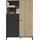 Gami Highboard 102 x 150 x 36 cm Braun / Schwarz