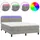 vidaXL Boxspringbett 140 x 200 cm Hellgrau
