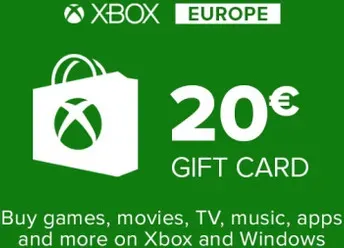 Geschenkkarte Xbox Live 20€ (Euro-Raum)