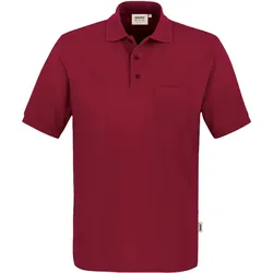 Pocket-Polo-Shirt "PERFORMANCE" 812 - 4XL - weinrot