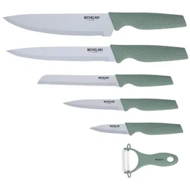 Michelino Messerset 6-tlg. Alythia grün