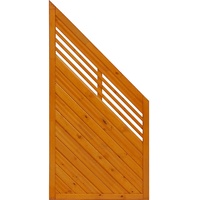 Andrewex Sichtschutzzaun Anschlusselement Nicea Pinienfarben 180/90 x 90cm eins.