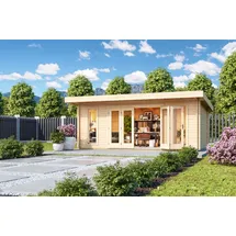 Lasita Maja Gartenhaus 5,90 x 3,80 m Natur