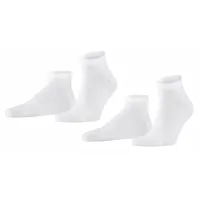 Falke Socken mit geripptem Abschluss im 2er-Pack, Weiss, 39/42