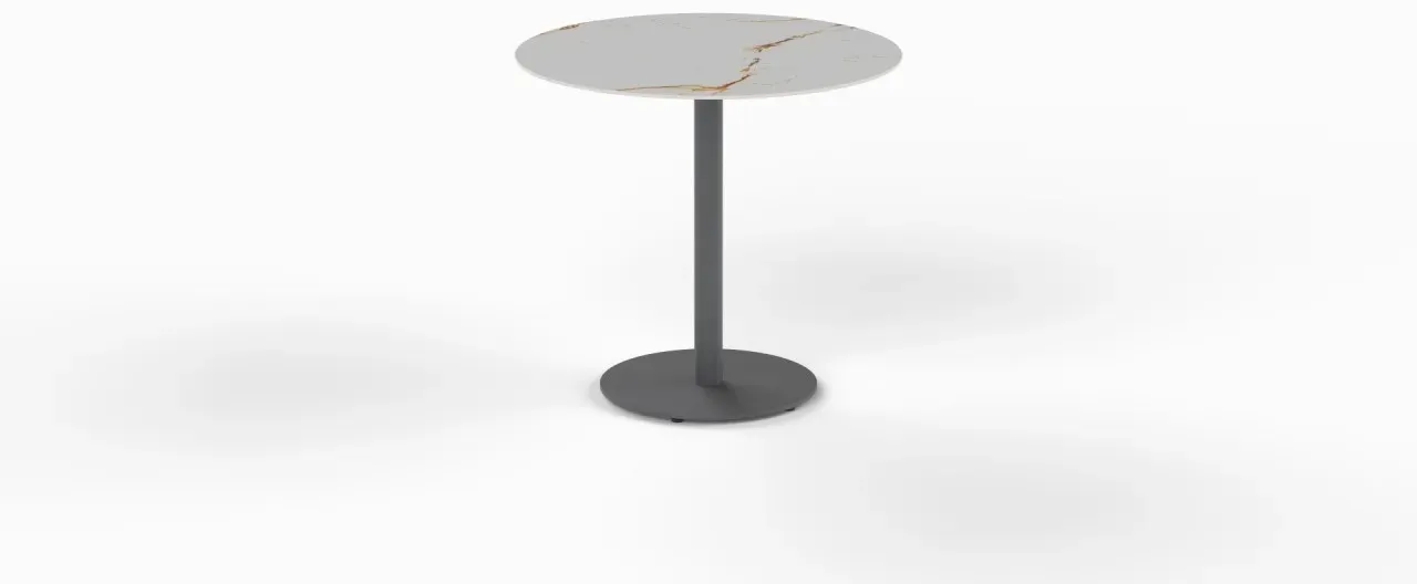 Tisch Glarus Mollis rund - 80 cm rund Keramik vulcano