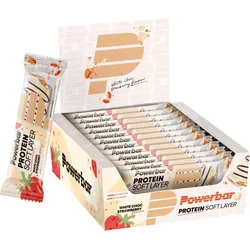 Powerbar Protein Soft Layer Strawberry White Chocolate 12x40g - Proteinreich One Size