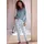 VIVANCE Pyjamahose kariert grau/rosa 40/42