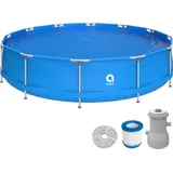 Avenli Frame Pool Set rund 420 x 84 cm inkl. Filterpumpe