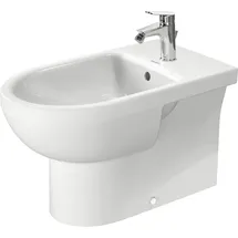 Duravit No.1 Standbidet, mit Überlauf, 1 Hahnloch, 365x650mm, Back to wall, weiß,
