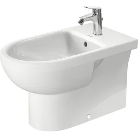 Duravit No.1 Standbidet, mit Überlauf, 1 Hahnloch, 365x650mm, Back to wall, weiß,