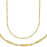FIRETTI Goldkette FIRETTI "Schmuck Geschenk Gold 333 Singapur, ca. 1,4 mm breit" Gr. 45, gold (gelbgoldfarben), Halsketten, Damen, 45, Gelbgold 333, B: 1,4mm, Goldkette, Made in Germany, B:1,4mm