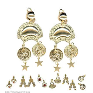 Aptafêtes – ac0142 – Ohrringe Östlichen Clip Farben Sortiert