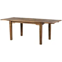 MASSIVMOEBEL24.DE Esstisch mit Ansteckplatten Mango 140-180x90x76 dunkelbraun geölt RODEZ