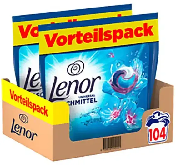 Lenor Aprilfrisch Universalwaschmittel All in 1 Pods - 2 x 52 Pods