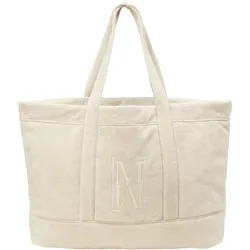 Shopper MARC O'POLO, silky stone, Frottee, Baumwollmischung, Taschen
