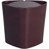 Spirella Kosmetikeimer 1 Liter Abfalleimer Schwingdeckeleimer Tischabfalleimer Trix Acryl Braun