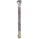 Flamco Meiflex Silikon-Panzerschlauch M5725.1134.100 1" x 1" IG/AG, 25 x 1000 mm, Edelstahlgeflecht