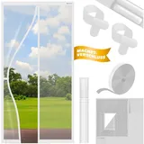 Kesser Insektenschutzplissee 110 x 220 cm Weiß