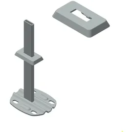 Kermi Abdeckblende für Standkonsolenfuß Rohbodenmontage weiß