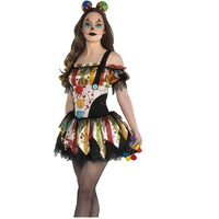Brandsseller Damen Kostüm Scary Clown Karneval Party Halloween Junggesellinnenabschied Frauen Verkleidung