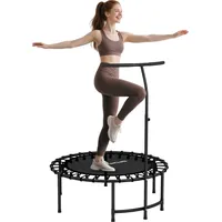 sportnow Fitness Trampolin 102 cm Schwarz