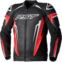 RST Tractech EVO 5 Motorrad Lederjacke, schwarz-rot, Größe M