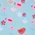 Homescapes Gardinen & Blumen blickdicht 2er-Set, 117/137 cm