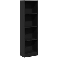 vidaXL Bücherregal 40 x 24 x 143 cm Schwarz