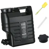 Perfeclan 12L Wasserbehälter Wassereimer, mit Wasserkanister Große Kapazität, Wasserspeicherkrug Wasserträger zum Angeln Fahren, Schwarz