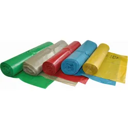 Hygoclean® Müllbeutel LDPE auf Rolle, 120 Liter, Typ 60 32308 , 1 Karton = 10 Rollen à 25 Stück = 250 Stück, Farbe: gelb