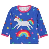 Toby Tiger Langarmshirt mit Einhorn und Regenbogen Applikation 1 St