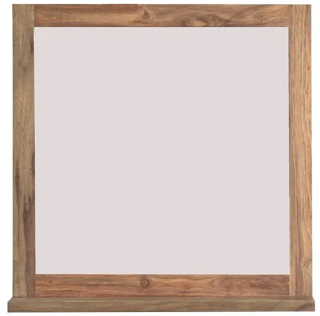 WOLFMÖBEL Spiegel Yoga Holz Braun Sheesham