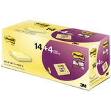 Post-it Haftnotiz Super Sticky 654-P14CY+4SSCY gelb 18 St./Pack.