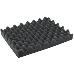 HMF 14585 Noppenschaumstoff, Akustikschaumstoff, 345 x 275 mm, Schaumstoffeinlage, Tabletop, Höhe: 45 mm