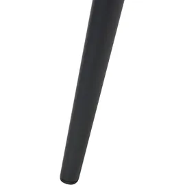 Beliani Esszimmerstuhl Melrose Kunstleder Beige/Schwarz 2er Set