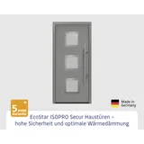 EcoStar Haustür ISOPRO Secur IPS 810S RC2 graualuminium 110 x 210 cm