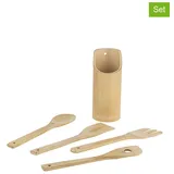 chefware Bambus Küchenhelfer-Set 5-teilig