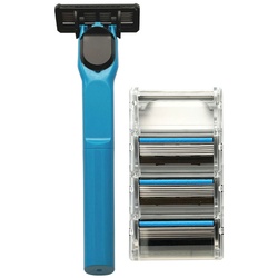 SHAVEMEBABY Set: Designgriff mit 4 Klingen Rasur   