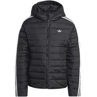 Adidas Damen Hooded Premium Slim Jacke, schwarz/weiß, 40 - 40