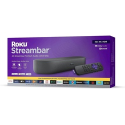 ROKU Streaming Boxen Streambar, 4K/HDR Streaming Media Player und Soundbar schwarz
