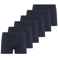 SCHIESSER Trunk UNCOVER Cotton unifarben blau XXL 6er Pack